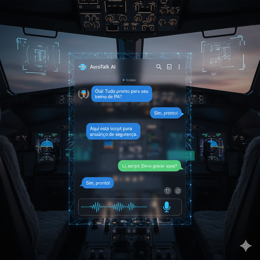 Interface de chat com Inteligência Artificial para treinamento de aviação
